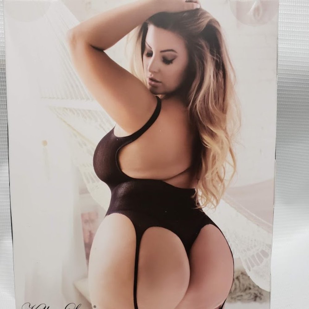 Killer Legs Black Fishnet Bodystocking Queen Plus Size - Picture 6 of 6